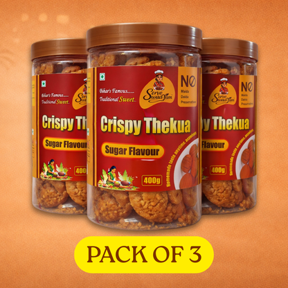 Chinni Thekua Combo Pack of 3 | Traditional Handmade Cookies